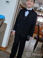 img 1 attached to 🤵 Black Boys' Dresswear Tuxedo in Appropriate Size for Boys' Clothing review by Adrian Retana