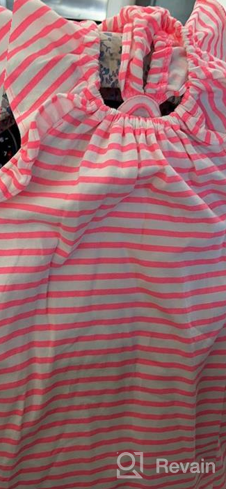 img 1 attached to Carters Girls Flutter Striped Shirt review by Luis Mercado