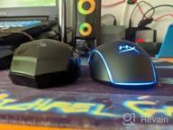 img 1 attached to HyperX Pulsefire Surge - RGB Wired Gaming Mouse with Pixart 3389 Sensor 🖱️ up to 16000 DPI, 6 Programmable Buttons, Ergonomic Design, Compatible with Windows 10/8.1/8/7 - Black review by Agung Budiyanto ᠌