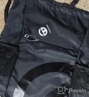 картинка 1 прикреплена к отзыву Men'S & Women'S Water Resistant Drawstring Backpack Sports Sackpack Gym Bag With Pockets - TRAILKICKER от Sam Calderon