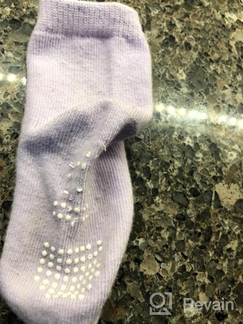 img 1 attached to 🧦 TeeHee Infant Girls' Cotton Basic Crew Socks 6 Pair Pack (6-12 Months, Flower Design) review by Tiffany Ward