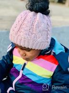 img 1 attached to Winter Girls' Ponytail 🎀 Beanie - Accessories for Toddler Girls review by Alicia Jones