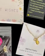 img 1 attached to Dazzle With Me&Hz 14K Gold Filled Birthstone Necklace - The Perfect Birthday Or Valentines' Day Gift For Women And Girls! review by Craig Pears