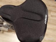 img 1 attached to DAWAY C6 Wide Foam & Gel Padded Bike Seat Cover For Enhanced Comfort - Perfect For Peloton, Stationary, Cruiser Bikes, Indoor And Outdoor Cycling - Ideal For Women And Men review by Jason Bellman