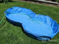 img 1 attached to Portable Foldable Pet Swimming Pool For Dogs And Cats - Indoor/Outdoor Bathing And Ball Pit - 42"X12" Size - Patent Pending review by Kimoni Arenas