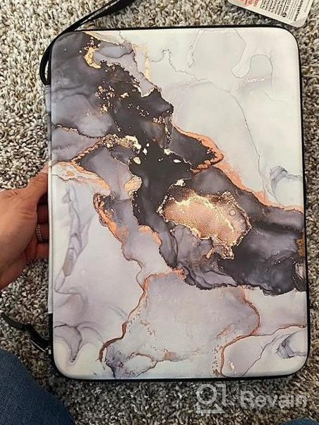 img 1 attached to Waterproof Hard Laptop Sleeve Case For MacBook Pro M1 14-Inch 2021, MacBook Air M2 13.3'' 2022-2018, MacBook Pro M2 13'' 2022-2016, Dell XPS 13, Surface, HP, Acer - Cloudy Marble Design By FINPAC review by Joshua Wheeler