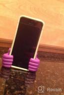img 1 attached to Honsky Thumbs-Up Pack: Versatile Stand For Phones, Tablets And E-Readers In Green And Purple review by Joseph Quade
