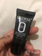 img 1 attached to MIZHSE Poly Nail Extension Gel Clear Builder Professional Enhancement Thickening Starter Tool. review by Alex Cassanova