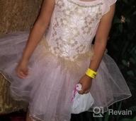 img 1 attached to Cute and Charming: Meeyou Little Girls' Flower Ovelay Ballet Tutu Dress review by Lisa Black