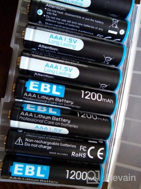 img 1 attached to High Performance EBL 8 Pack 1200MAh 1.5V AAA Lithium Non-Rechargeable Batteries - Ideal For High-Tech Devices With Constant Voltage review by Sam Carter