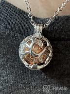 img 1 attached to Hypoallergenic Sterling Silver Urn Necklace with Cubic Zirconia for Ashes review by Joey Pritchard