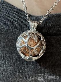 img 7 attached to Hypoallergenic Sterling Silver Urn Necklace with Cubic Zirconia for Ashes