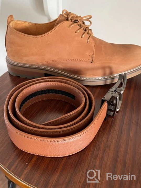 img 1 attached to 🕴️ Premium NPET BZ080 Genuine Leather Ratchet Men's Accessories: Timeless Elegance and Ultimate Versatility review by Farhad Cantu