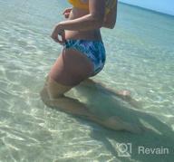 img 1 attached to Women'S Low Rise Floral Print Bikini Bottom Hipster Swimsuit Bottoms By SHEKINI review by Lisa Pettway