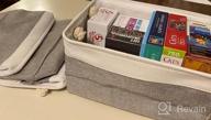 img 1 attached to Organize Your Home With QBSM'S Collapsible Fabric Storage Baskets - Set Of 6 review by Kimberly Peterson