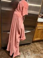 img 1 attached to Stay Cozy And Dry With The Hiturbo Plush Changing Robe: Oversized Hooded Surf Poncho With Pocket And Fleece Towel For Aquatics And Home Use review by Kenny Davey