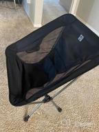 img 1 attached to HOMFUL Ultralight Camping Chair With Storage Bag - Portable Backpacking Chair For Outdoor, Hiking, Picnic - Supports 300Lbs Capacity review by Marcus Curry