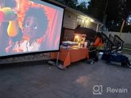картинка 1 прикреплена к отзыву JWSIT 120 Inch Outdoor Movie Screen - Upgraded 3 Layer PVC 16:9 Projector Screen With Stand And Carrying Bag For Home Backyard Rear Projection от Johnny Mcnealy