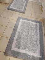 img 1 attached to Color G Bathroom Rugs Sets, 2 Pieces Ultra Soft And Water Absorbent Bath Rug, Bath Carpet, Machine Wash/Dry, For Tub, Shower, And Bath Room (16'' X 24'' + 16'' X 24'', Brown And White) review by Bhushan Barkley