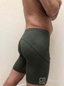 img 6 attached to Flex In Style: MIZOK Men'S Yoga Shorts For Optimal Training Performance