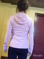 img 1 attached to Yogalicious Lightweight Full-Zip Hooded Workout Jacket With Thumbholes review by Michele Rutland