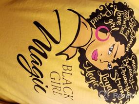 img 7 attached to Natural Hair Queen Graphic Tees For Women - Fashionable Black Girl Magic T-Shirts For Afro-American Females