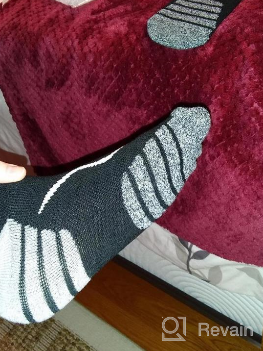 img 1 attached to 90% Merino Wool No Show Athletic Socks For Women & Men - Ultra-Light Running, Tennis, Golf Ankle Socks By RTZAT review by Mark Tompkins