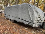 img 1 attached to XGEAR Thick 6-Ply Top Panel Travel Trailer Cover- Ripstop Waterproof RV Covers With Storage Bag And Windproof Buckles (27'-30') review by Mauricio Woodard