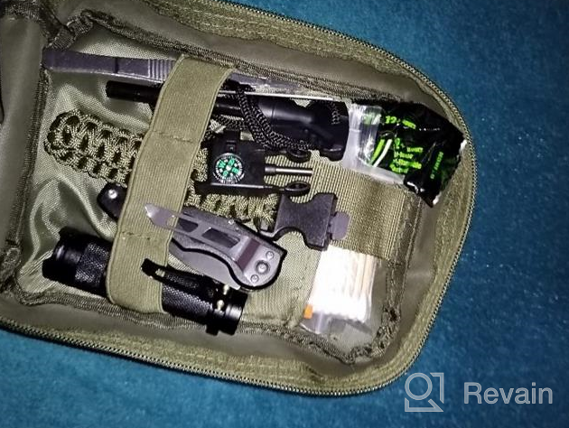 img 1 attached to Survival First Aid Kit With 250 Pieces, Molle System Compatible, For Outdoor Gear Emergencies - Camping, Hunting, Hiking, And More! review by Justin Jeppi