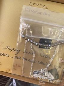img 8 attached to EFYTAL Sterling Silver Sweet 16 Necklace: Perfect Gift Idea for 16 Year Old Girls