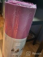 img 1 attached to Premium Non-Slip Yoga Mat With Carrying Strap And Bag - 72"L X 32"W, Ideal For Exercise And Fitness At Home - Gruper Thick Workout Mat review by Duane Mann