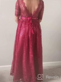 img 7 attached to «Принцесса Бордовая детская одежда: платье с вышивкой для подружки невесты на первом причастии»