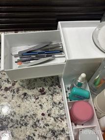 img 6 attached to Organize Your Beauty Essentials With Our Elegant Makeup Desk Drawer Organizer In Blue
