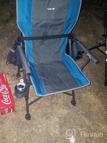 img 2 attached to Yolafe Portable Camping Chair With Padded Armrests, High Back Support, And 300Lbs Weight Capacity - Heavy-Duty Foldable Lawn Chair With Carrying Bag For Outdoor Adventures