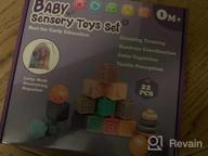 img 1 attached to 🧩 Dreampark Montessori Building Blocks Teething Toys - Baby Toys 0-6 Months - 3-in-1 Infant Toys for 6-12 Months and Babies 12-18 Months review by Nick Reddy