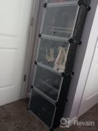 img 1 attached to MAGINELS 6 Tier Shoe Rack Organizer W/ Cover: Slim Storage Cabinet For Closet, Entryway & Behind The Door review by Predrag Hall
