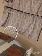 img 1 attached to Adrianne Thermal And Room Darkening Kitchen Tier Window Treatment Set - 2 Pieces (30"X24" + 2" Header) In Beige And Gray By DriftAway review by Diztymewntu Sacra