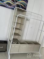 картинка 1 прикреплена к отзыву Maximize Your Closet Space with YOUDENOVA Hanging Closet Organizer - 4-Shelf Storage Shelves with Drawers in Black от Michael Herrera