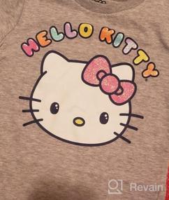 img 3 attached to 🌸 Glitter Sleeve Girls' Clothing for Hello Kitty Enthusiasts