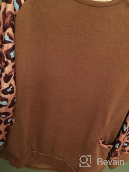 img 1 attached to Leopard Print Long Sleeve Tunic Tops For Women - Stylish Casual Sweatshirt With Pockets And Loose Fit review by Eric Wright