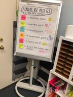 img 1 attached to 40X28 Inch Mobile Whiteboard With Stand, Magnetic Dry Erase Board And Accessories - Height Adjustable Flipchart Easel On Wheels (Black) review by Ryan Brady