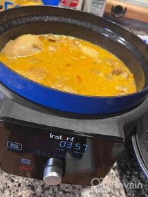 img 8 attached to Instant Electric Round Dutch Oven, 6-Quart 1500W, From The Makers Of Instant Pot, 5-In-1: Braise, Slow Cook, Sear/Sauté, Cooking Pan, Food Warmer, Enameled Cast Iron, Included Receipe Book, Blue