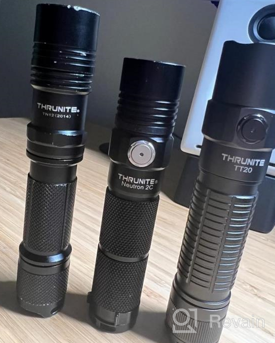 img 1 attached to ThruNite TT20 Rechargeable Flashlight, Momentary-On Tail Switch, High 2526 Lumen Bright Output Turbo Mode, USB C Rechargeable, 258 Meters Beam Distance, For Hunting, Hiking - Desert Tan CW review by Choice Maynard
