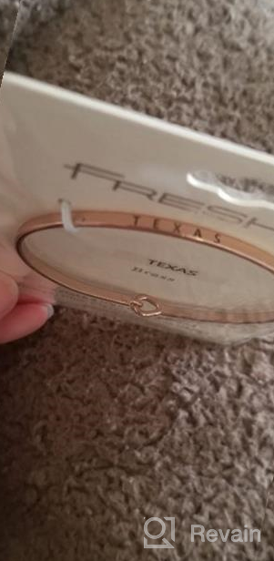 img 1 attached to Me Plus Inspirational 11-State Engraved Thin Bangle Hook Bracelet in Gold, Silver, and Rose Gold review by Nick Childs