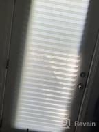img 1 attached to 🪟 LUCKUP 2-Pack White Cordless Light Filtering Pleated Fabric Shades - Easy to Cut and Install - 48"x72" with 4 Clips review by Billy Branch