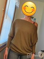 img 1 attached to Oversized Waffle Knit Off-The-Shoulder Tops For Women: Long Sleeve Tunic Shirts And Sweaters By Lacozy - Pullover Style review by Robert Ducki