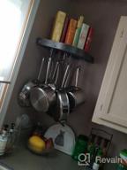 img 1 attached to Hammered Steel Enclume Premier Corner Pot Rack, Large 16-Inch review by Aaron Leburu