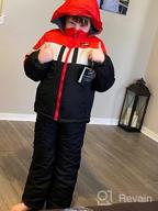 img 1 attached to London Fog 2 Piece Colorblock Snowsuit Boys' Clothing review by Brant Watson