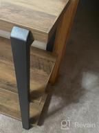 img 1 attached to Rustic Oak Console Table With 3-Tier Shelf Ideal For Living Room Or Hallway review by Jacob Sriubas