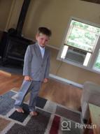 img 1 attached to 👔 Boys' 5-Piece 2-Button Dress Tuxedo Set - Suits & Sport Coats for Boys review by Alex Rea